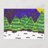 冬の夜 ポストカード (正面)