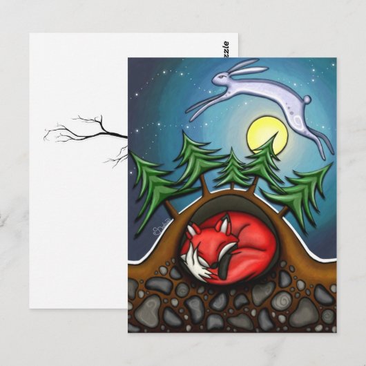 冬の夜 ポストカード (正面/裏面)