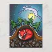 冬の夜 ポストカード (正面)