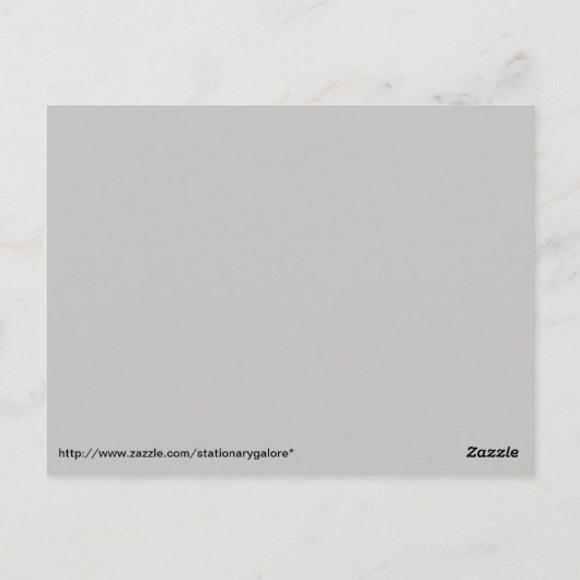 冬の夜 ポストカード (裏面)