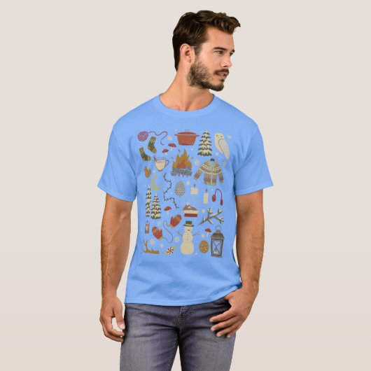 冬の夜 Tシャツ (正面フル)