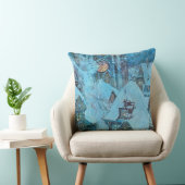 冬の夜Dulacのファインアートの雪の女王 クッション (椅子)