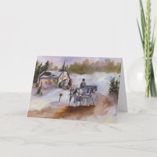 冬の夢のブランクカード シーズンカード (正面)