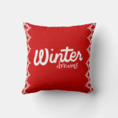 冬の夢ピローデザイン クッション (裏面)