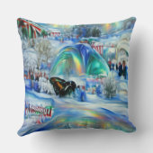 冬の夢 クッション (裏面)