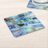 冬の夢 スクエアペーパーコースター (アングル)