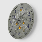 冬の大地3 ラージ壁時計 (傾斜)