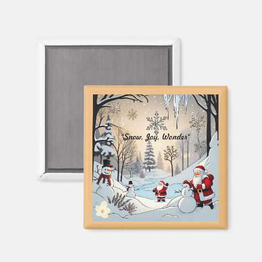 冬の大晦日 マグネット (正面/裏面)
