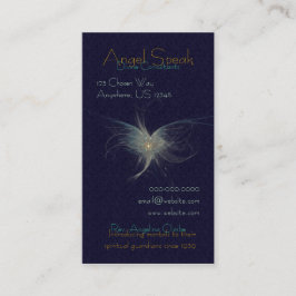 冬の天使のフラクタルの芸術 名刺