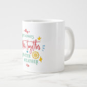 冬の天気ではいつも一緒に過ごすのが良い ジャンボコーヒーマグカップ (正面右)