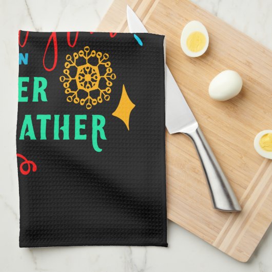 冬の天気で常に一緒に良いクリスマス, ZSG キッチンタオル (四つ折り)