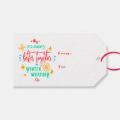 冬の天気で常に一緒に良いクリスマス, ZSG ギフトタグ (正面(横))