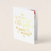 冬の天気で常に一緒に良いクリスマス, ZSG 箔カード (正面)