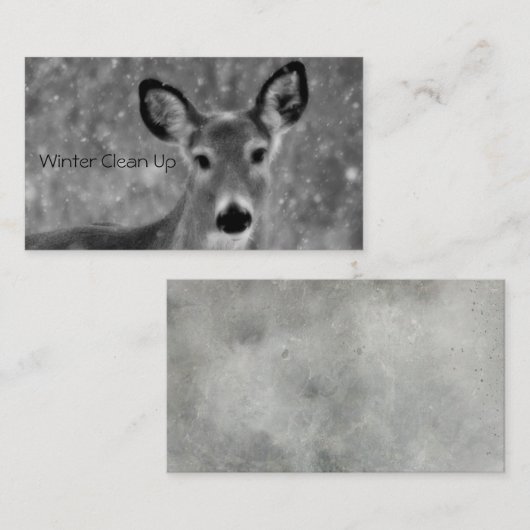 冬の天気の雪 名刺 (正面/裏面)