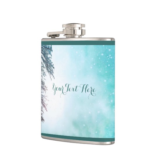 冬の太陽と雪 フラスク (左)