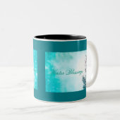 冬の太陽と雪"冬の恵み" ツートーンマグカップ (正面右)