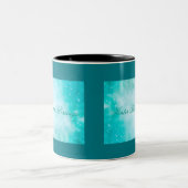 冬の太陽と雪"冬の恵み" ツートーンマグカップ (中央)