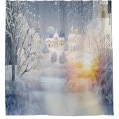 冬の太陽の暖かさ シャワーカーテン (正面)