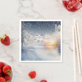 冬の太陽の暖かさ スタンダードカクテルナプキン