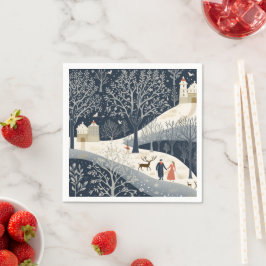 冬の太陽の暖かさ スタンダードカクテルナプキン