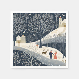 冬の太陽の暖かさ スタンダードカクテルナプキン