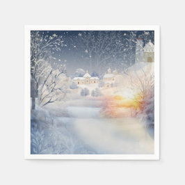 冬の太陽の暖かさ スタンダードカクテルナプキン