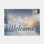 冬の太陽の暖かさ ドアマット (正面)