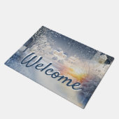 冬の太陽の暖かさ ドアマット (アングル)