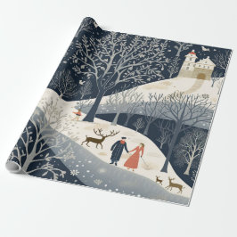 冬の太陽の暖かさ ラッピングペーパー