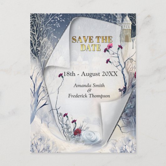 冬の太陽の暖かさ 案内ポストカード (正面)