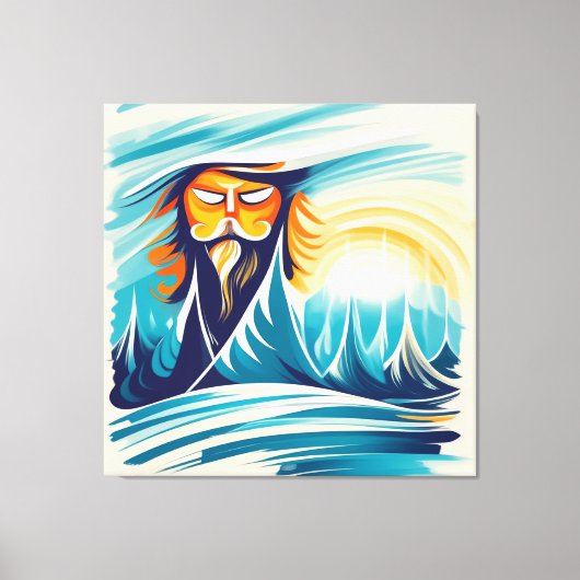 冬の太陽 キャンバスプリント (正面)