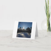 冬の太陽 サンキューカード (正面)