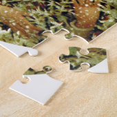 冬の女ビクトリアンの子ホリーベリーブランチ雪 ジグソーパズル (側面)