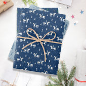 冬の女乗馬 ラッピングペーパーシート