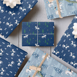 冬の女乗馬 ラッピングペーパーシート