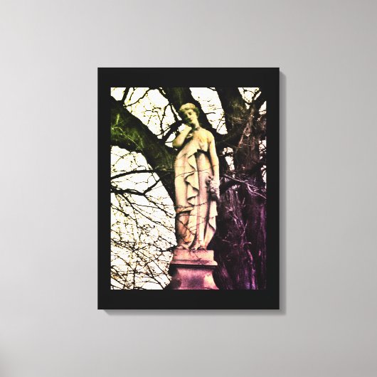 冬の女性 キャンバスプリント (正面)