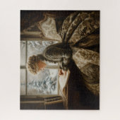 冬の女性 ジグソーパズル (縦)