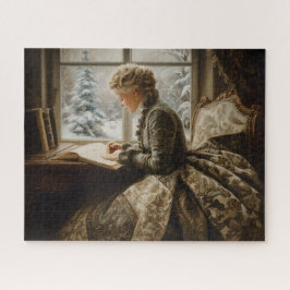 冬の女性 ジグソーパズル