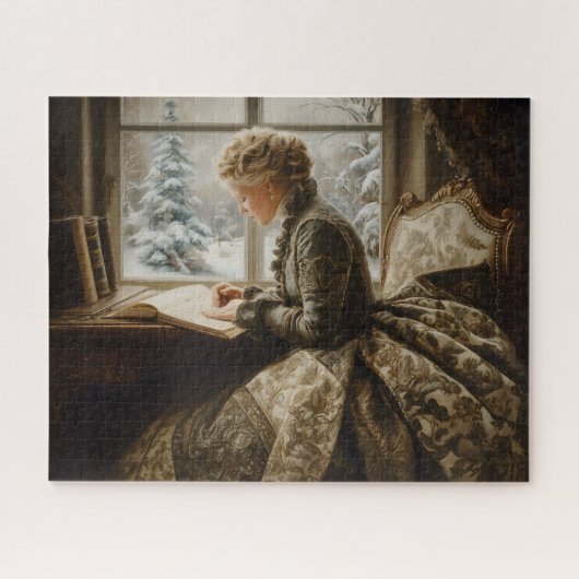 冬の女性 ジグソーパズル (横)