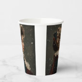 冬の女性 紙コップ (左)