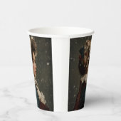 冬の女性 紙コップ (右)