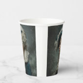 冬の女性 紙コップ (右)