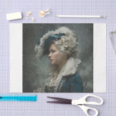 冬の女性 薄葉紙 (クラフト)