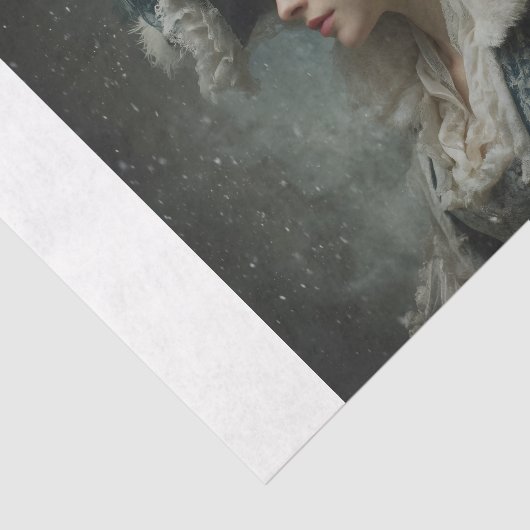 冬の女性 薄葉紙 (詳細)