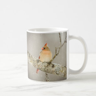冬の女性（鳥）ショウジョウコウカンチョウバードコーヒーマグ コーヒーマグカップ
