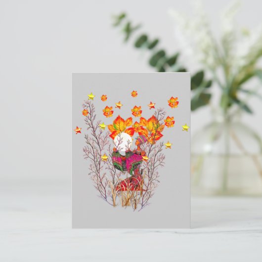 冬の女神 ポストカード (スタンド正面)