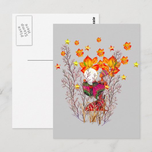 冬の女神 ポストカード (正面/裏面)