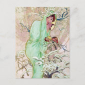 冬の女神 ポストカード (正面)