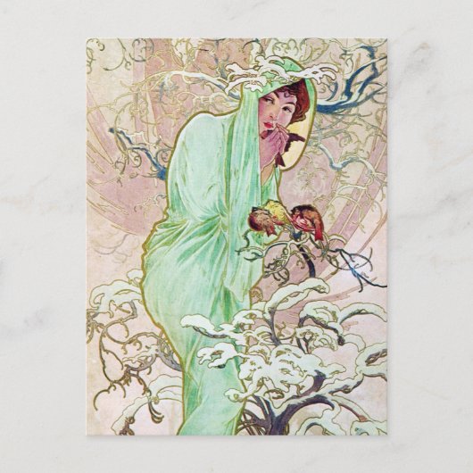 冬の女神 ポストカード (正面)