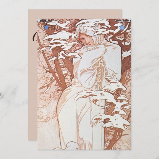 冬の女神 招待状 (正面/裏面)